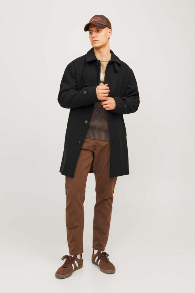 JORVERMONT WOOL BLEND MAC COAT