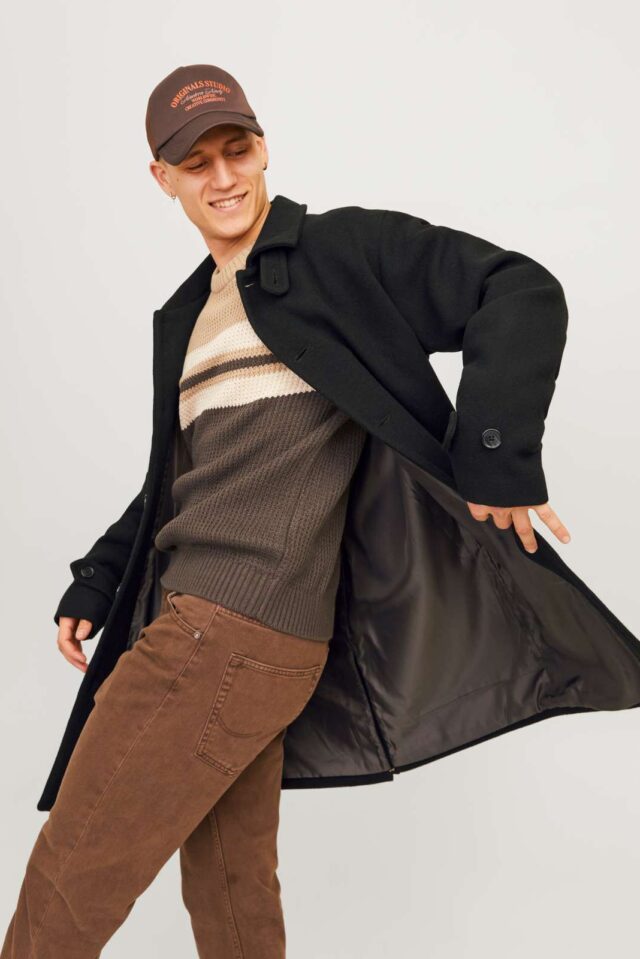 JORVERMONT WOOL BLEND MAC COAT