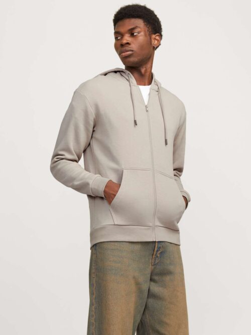 JJEBRADLEY SWEAT ZIP HOOD NOOS Moonbeam