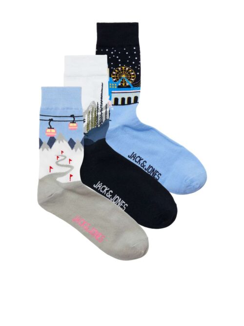 JACWINTER LANDSCAPE SOCKS 3 PACK High-rise