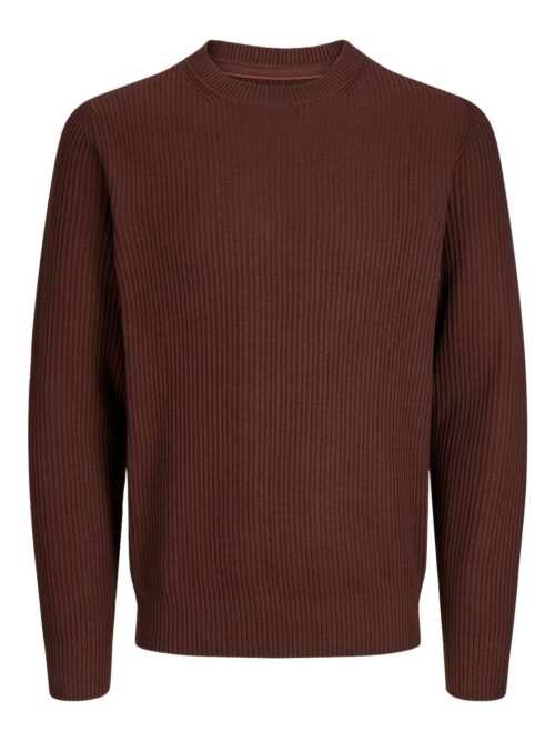 JPRBLALIAM KNIT CREW NECK LN Bitter Chocolate