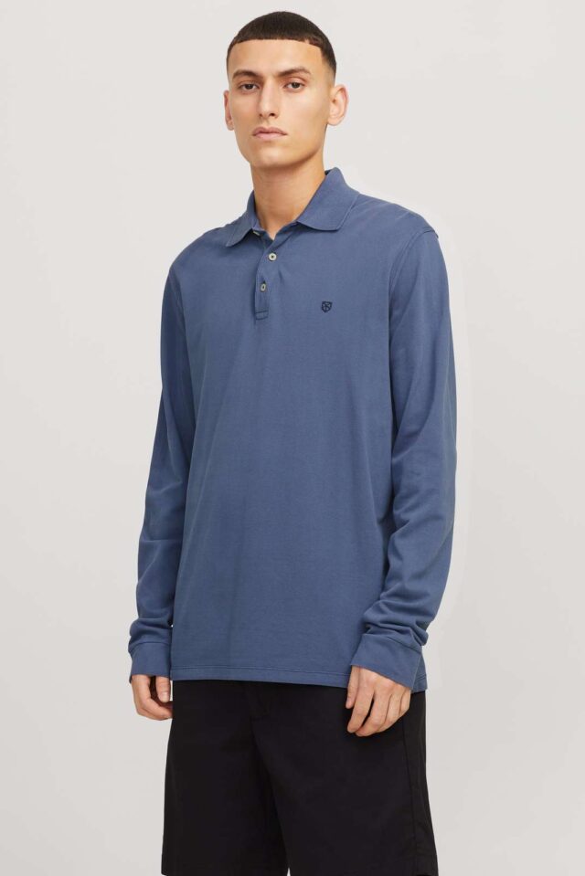 JPRBLUWILLIAM WASH LS POLO