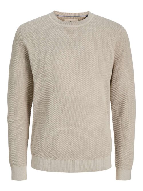JPRBLUNOAH KNIT CREW NECK BF LN Feather Gray