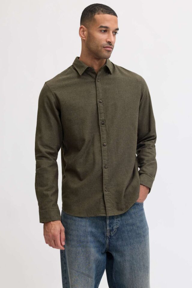 JJECLASSIC MELANGE SHIRT L/S NOOS