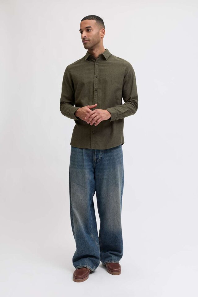 JJECLASSIC MELANGE SHIRT L/S NOOS