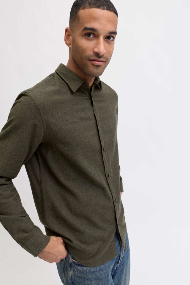 JJECLASSIC MELANGE SHIRT L/S NOOS