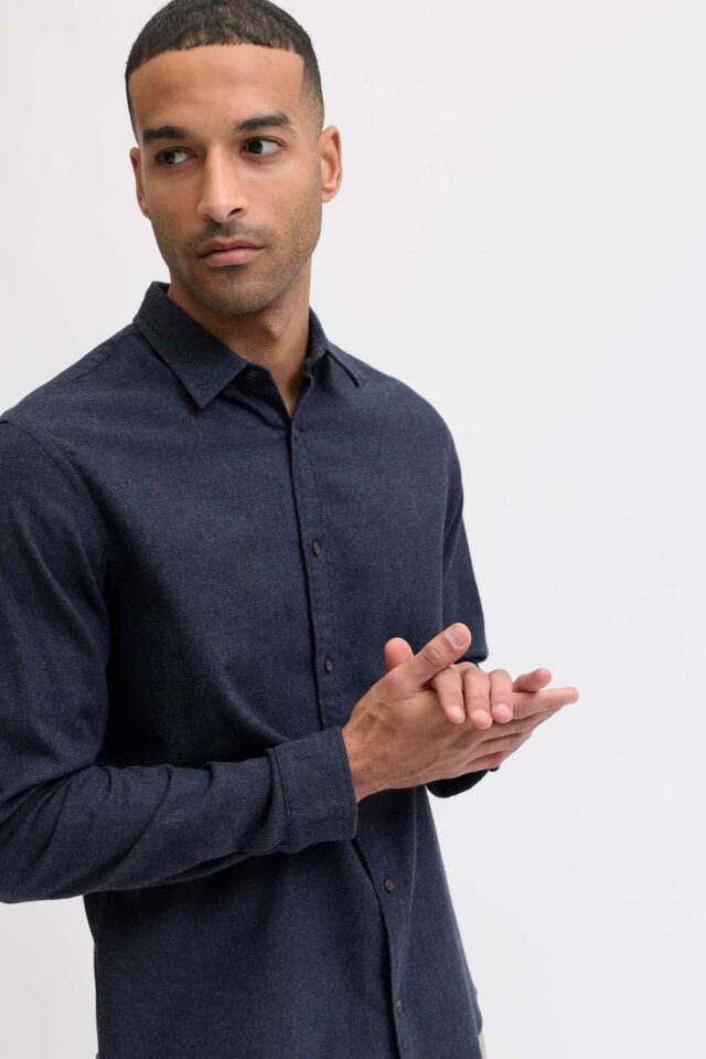 JJECLASSIC MELANGE SHIRT L/S NOOS