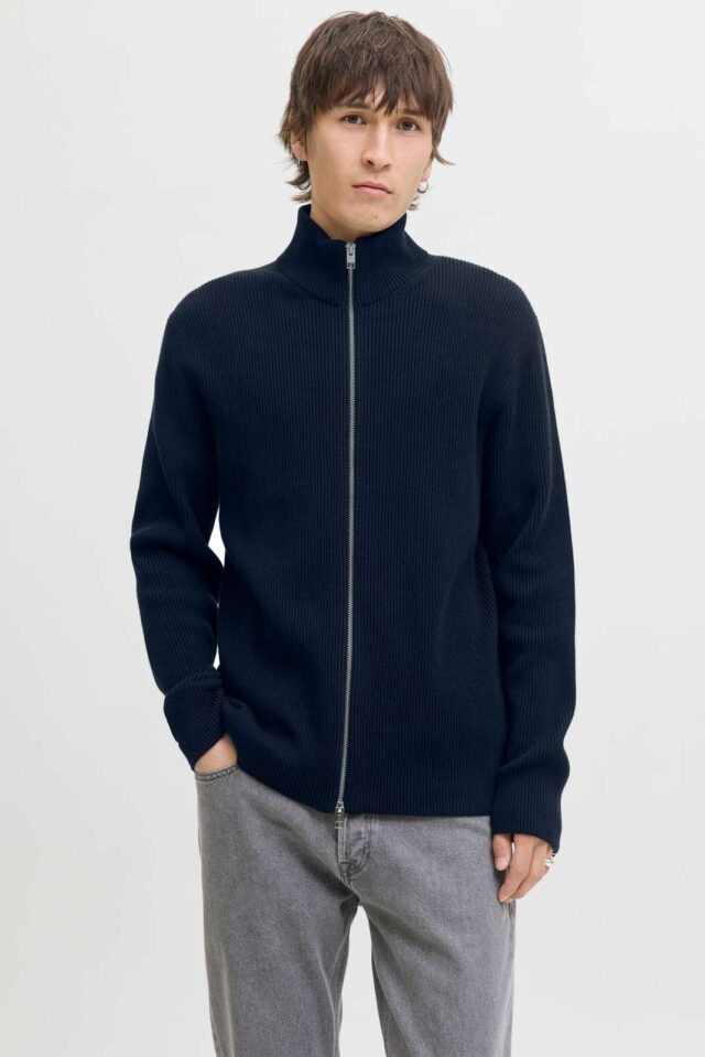 JJEPERFECT KNIT ZIP CARDIGAN SN