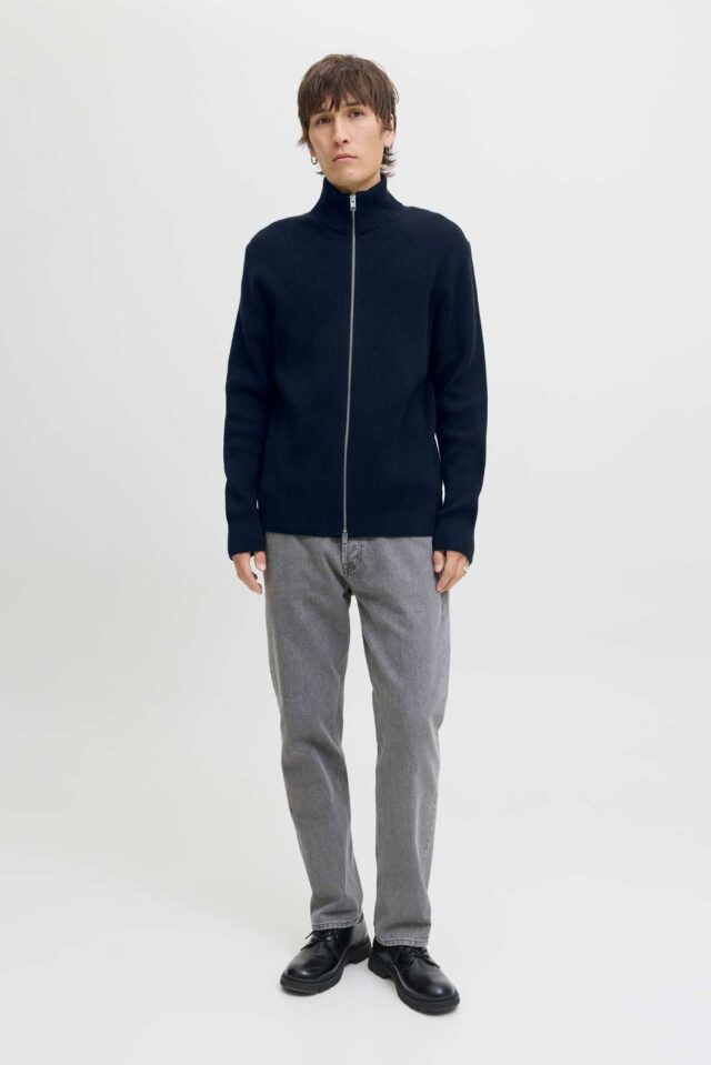 JJEPERFECT KNIT ZIP CARDIGAN SN