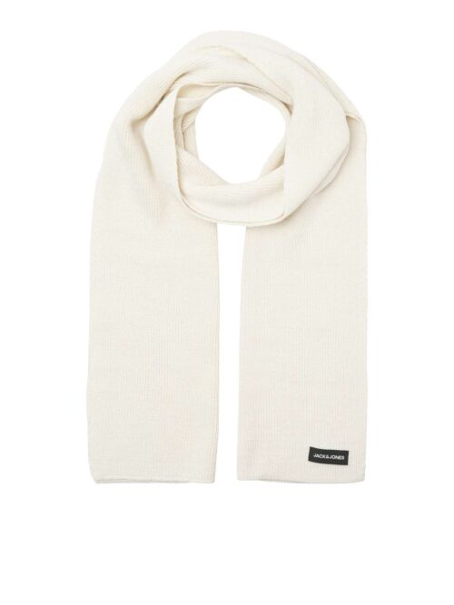 JACDNA KNIT SCARF NOOS Antique White