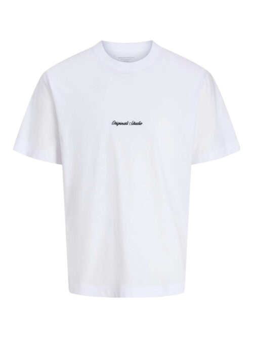 JORNORREBRO EMB TEE SS CREW NECK NOOS Bright White