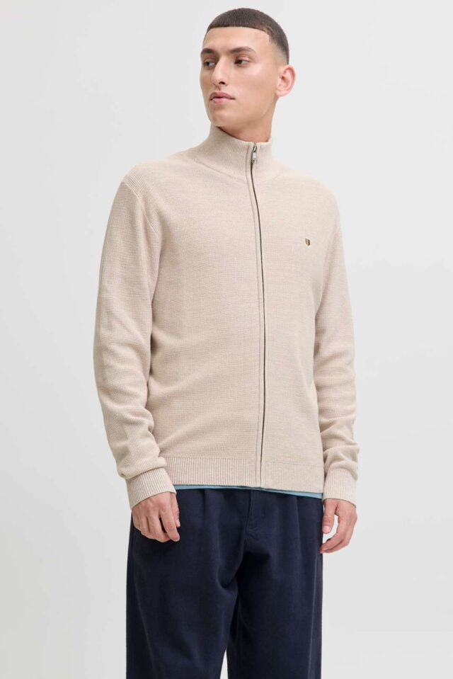 JPRBLUREX KNIT FULL ZIP CARDIGAN LN