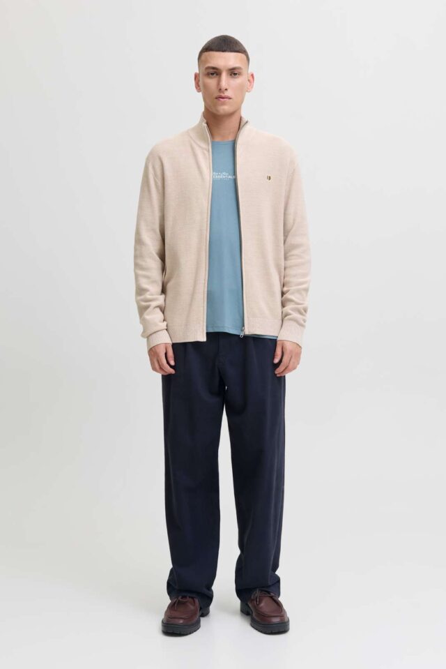 JPRBLUREX KNIT FULL ZIP CARDIGAN LN