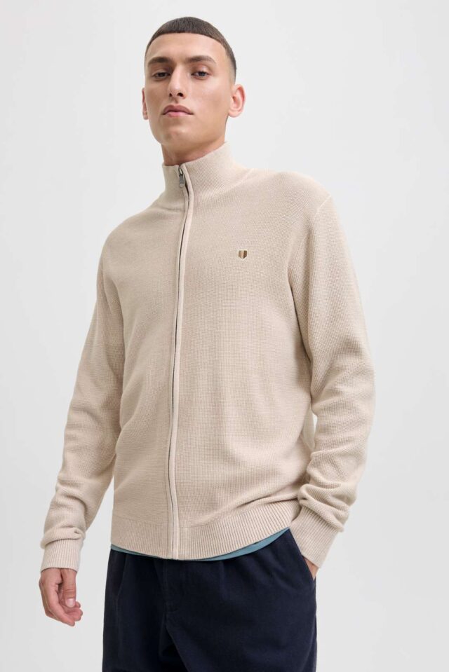 JPRBLUREX KNIT FULL ZIP CARDIGAN LN