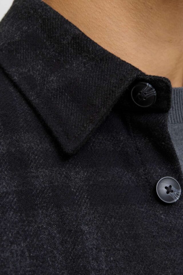 JPRRAYLE MELANGE CHECK L/S OVERSHIRT SN