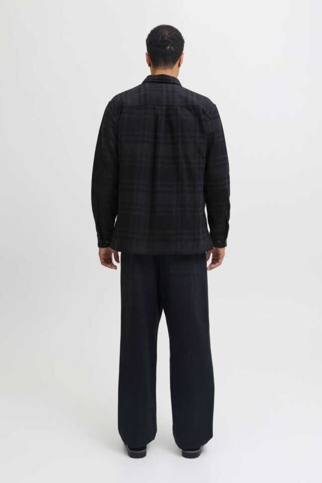 JPRRAYLE MELANGE CHECK L/S OVERSHIRT SN