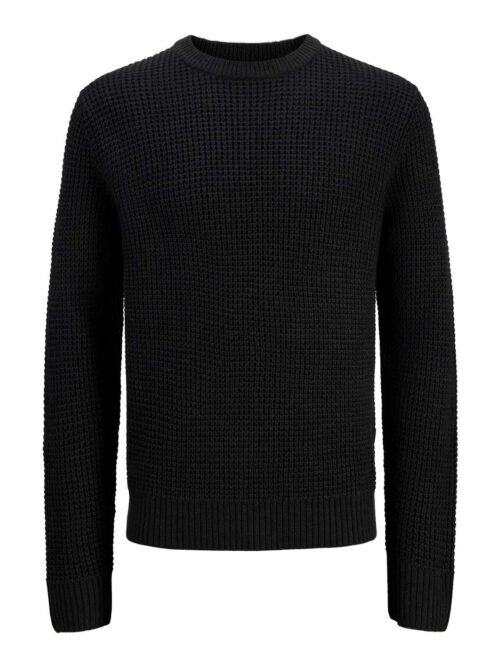 JJGLOBAL KNIT CREW NECK Black