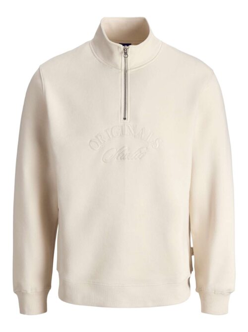 JORBLEECKER BRANDING SWEAT HIGH NECK BF Antique White