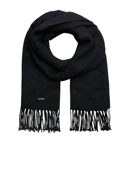 JACSOLID WOVEN SCARF NOOS Black