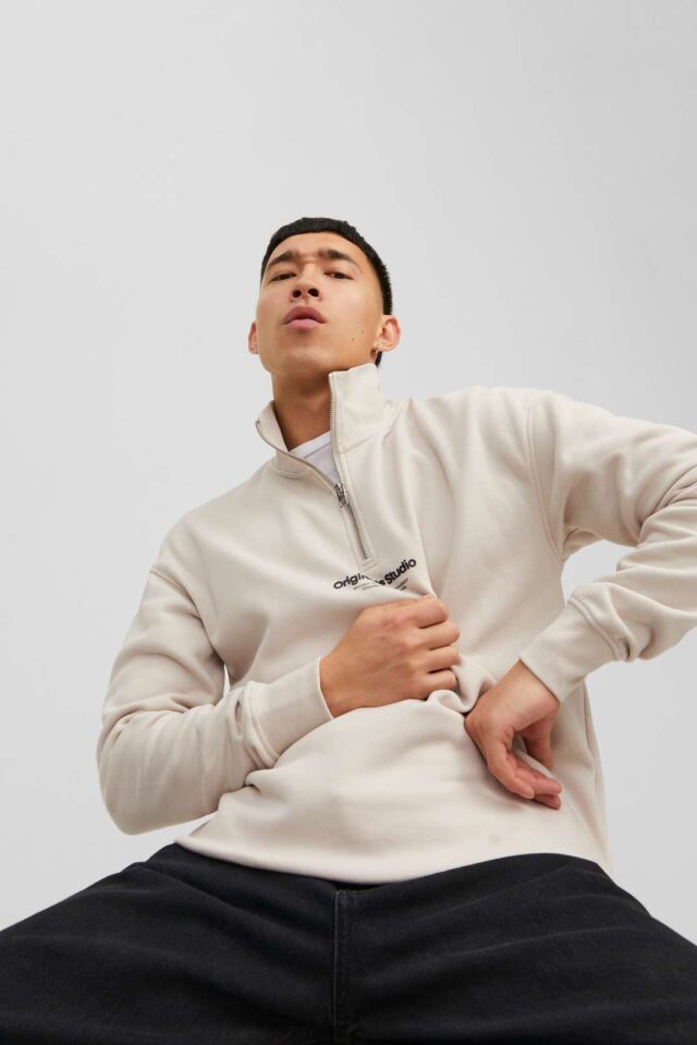 JORVESTERBRO SWEAT QUARTER ZIP HN SN