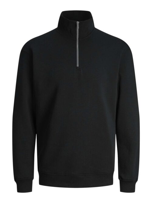 JJEBRADLEY SWEAT HALF ZIP NOOS Black