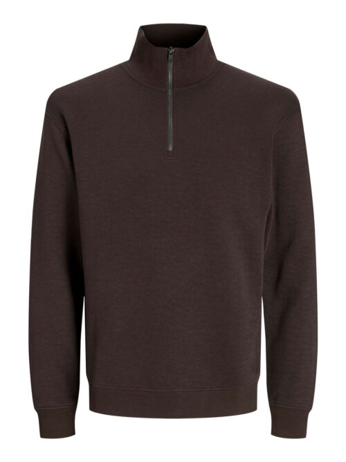 JJEBRADLEY SWEAT HALF ZIP NOOS Mulch