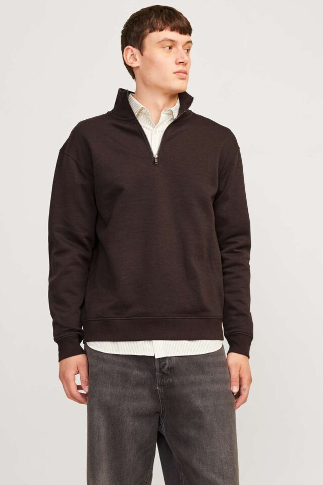 JJEBRADLEY SWEAT HALF ZIP NOOS