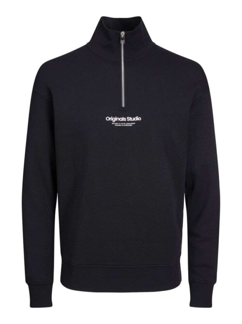 JORVESTERBRO SWEAT QUARTER ZIP HN NOOS Black