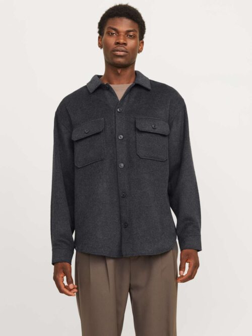JJEBRADLEY OLLIE OVERSHIRT LS NOOS Black