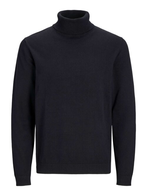 JJEBASIC KNIT ROLL NECK NOOS Black