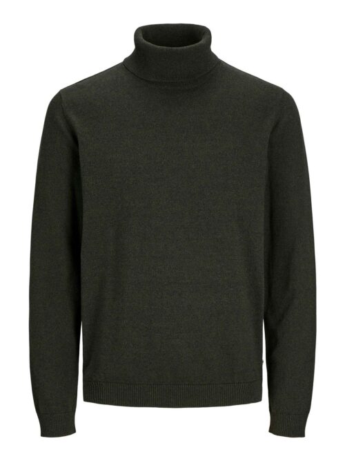 JJEBASIC KNIT ROLL NECK NOOS Forest Night