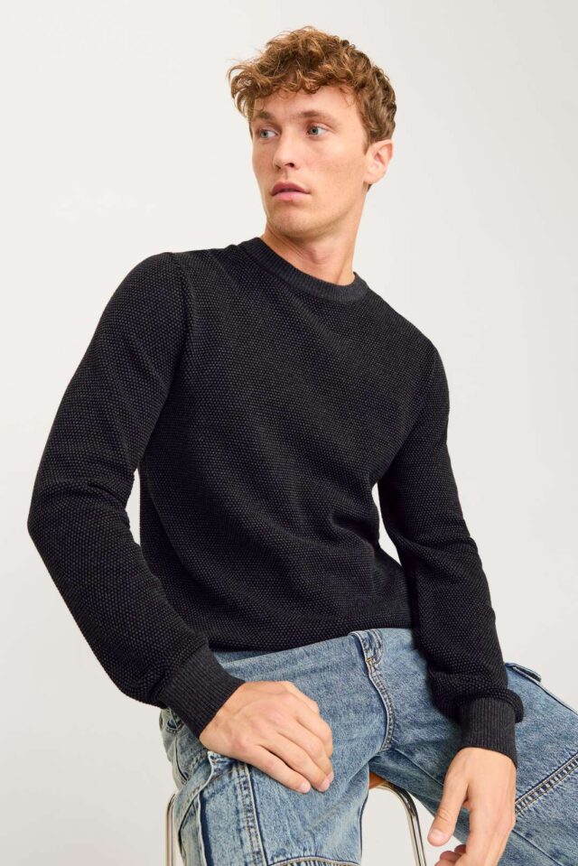 JJEGLOBE KNIT CREW NECK NOOS