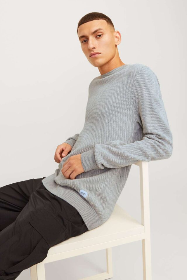 JJEGLOBE KNIT CREW NECK NOOS