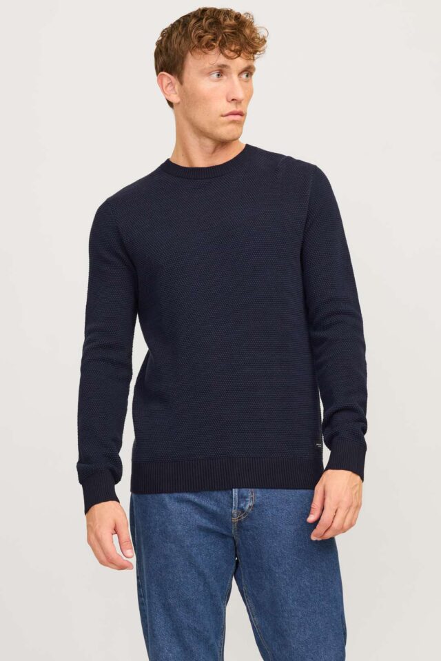 JJEGLOBE KNIT CREW NECK NOOS