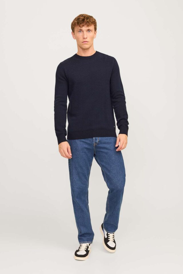 JJEGLOBE KNIT CREW NECK NOOS