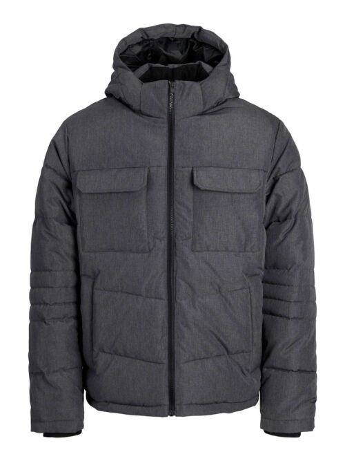JJBUILD PUFFER JACKET Dark Grey Melange