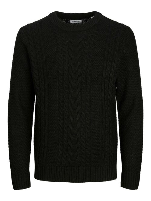JJCRAIG KNIT CREW NECK AW24 Black