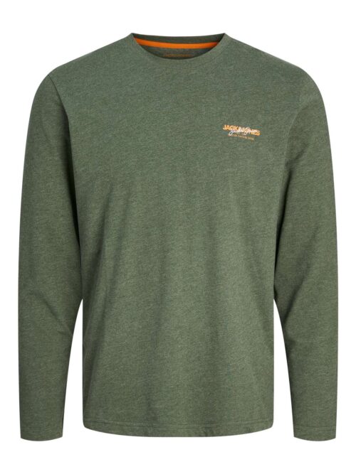 JJALVIS TEE LS CREW NECK Kombu Green