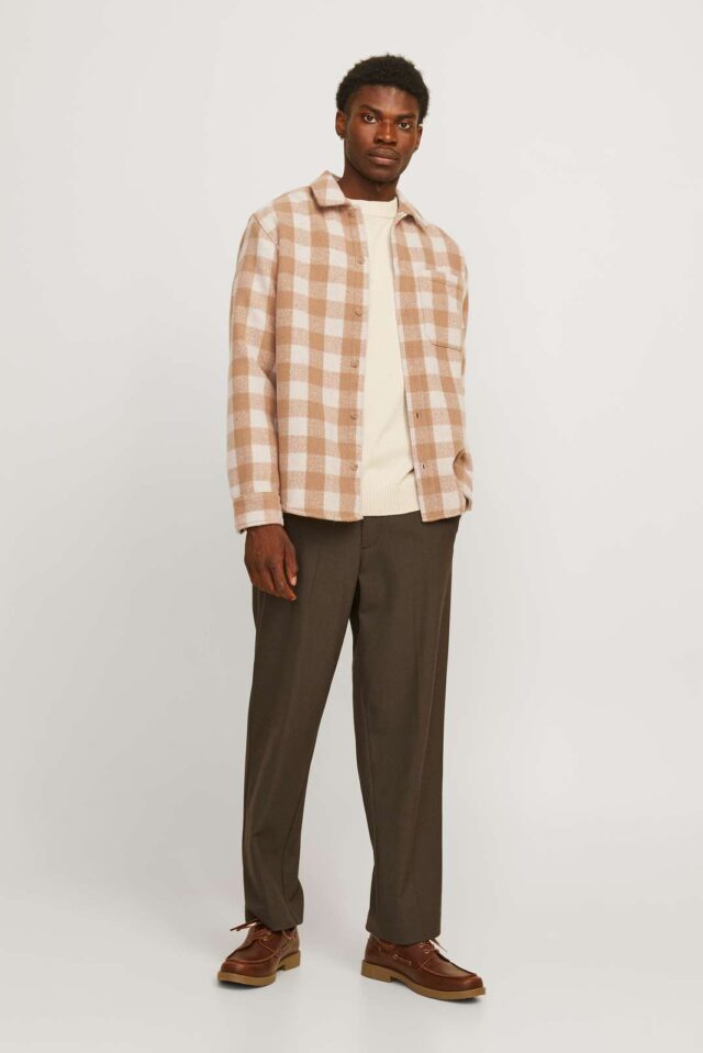 JJZAC HEAVY BRUSHED OVERSHIRT LS