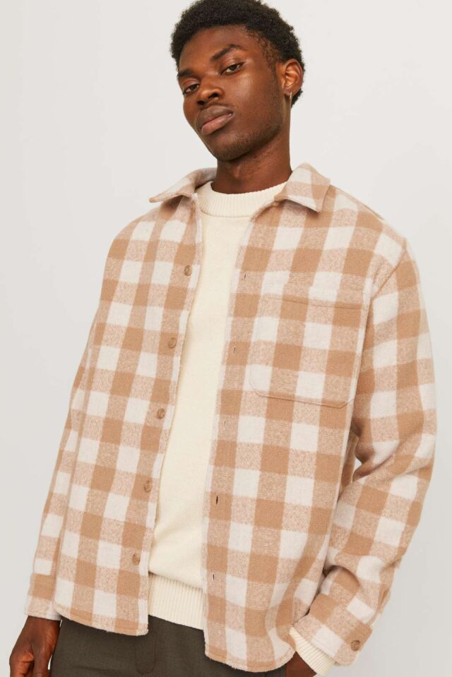 JJZAC HEAVY BRUSHED OVERSHIRT LS