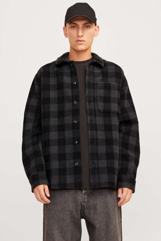 JJZAC HEAVY BRUSHED OVERSHIRT LS