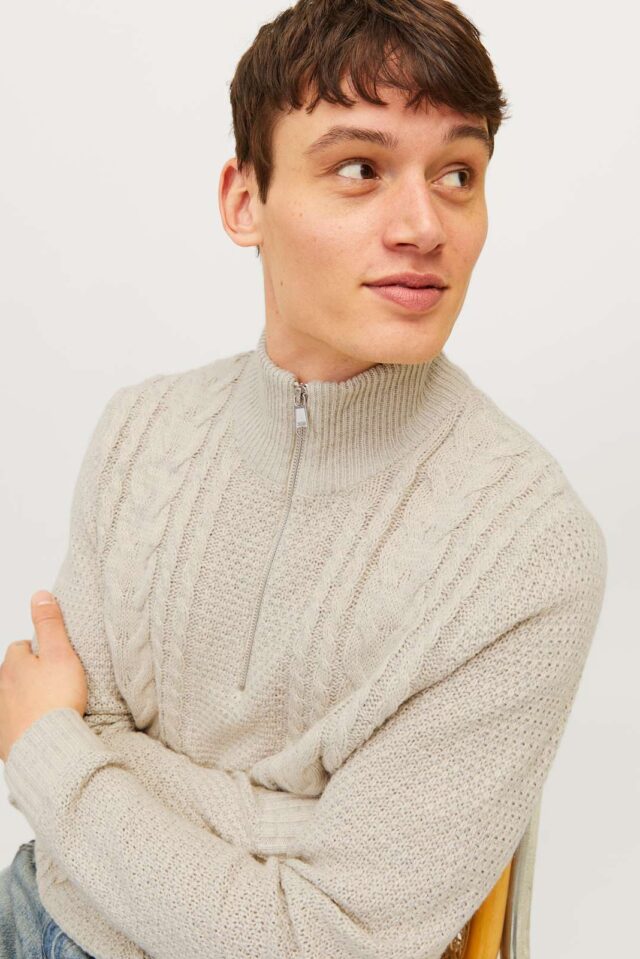 JJCRAIG KNIT HALF ZIP