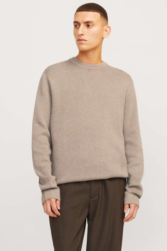 JPRBLAMILANO STITCH KNIT CREW NECK SN