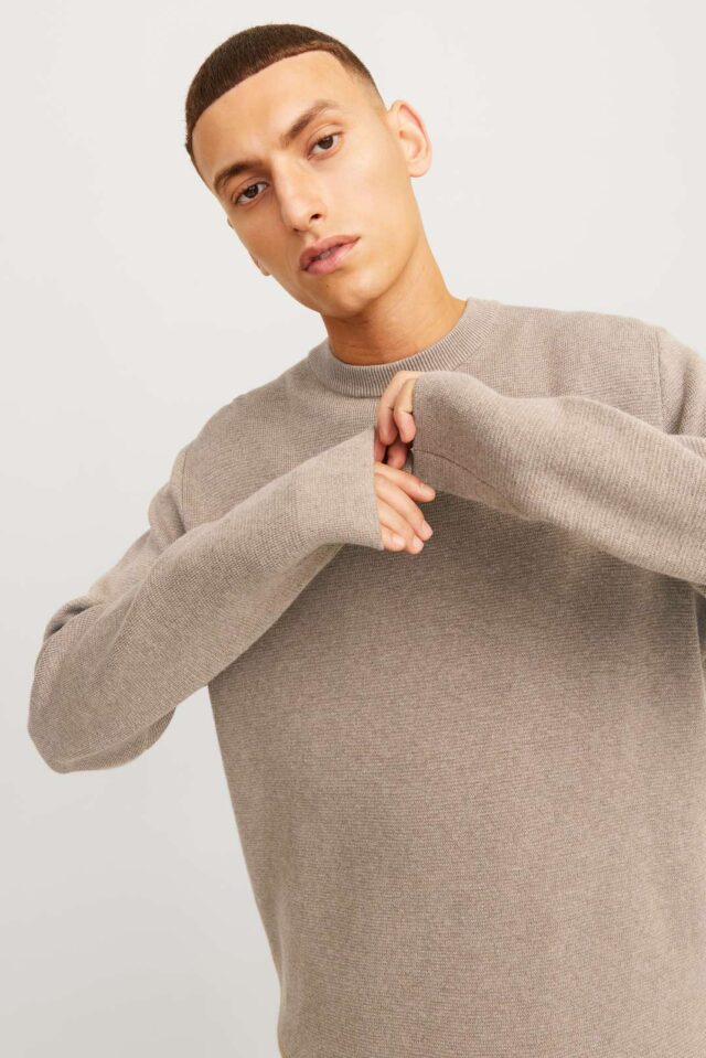 JPRBLAMILANO STITCH KNIT CREW NECK SN