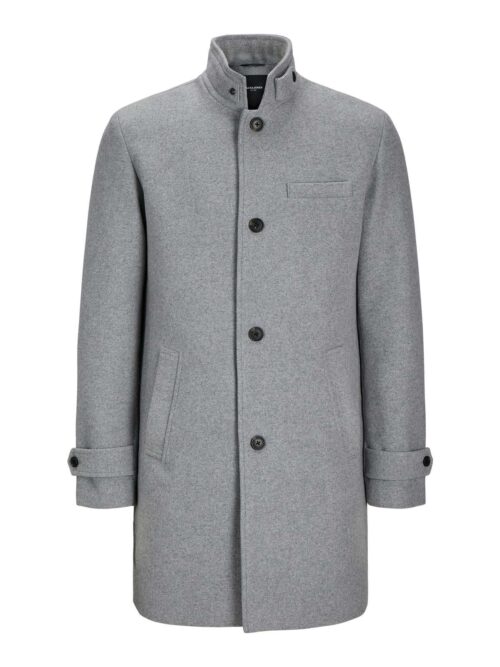 JJEMELTON WOOL BLEND COAT SN Light Grey Melange