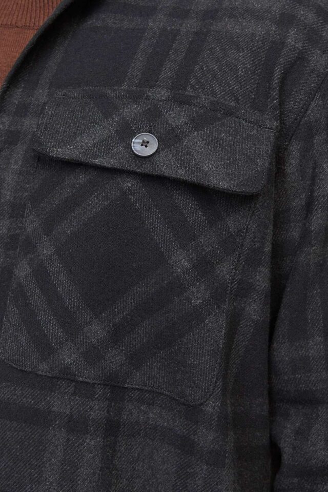 JPRRAYMOND MELANGE CHECK LS OVERSHIRT SN
