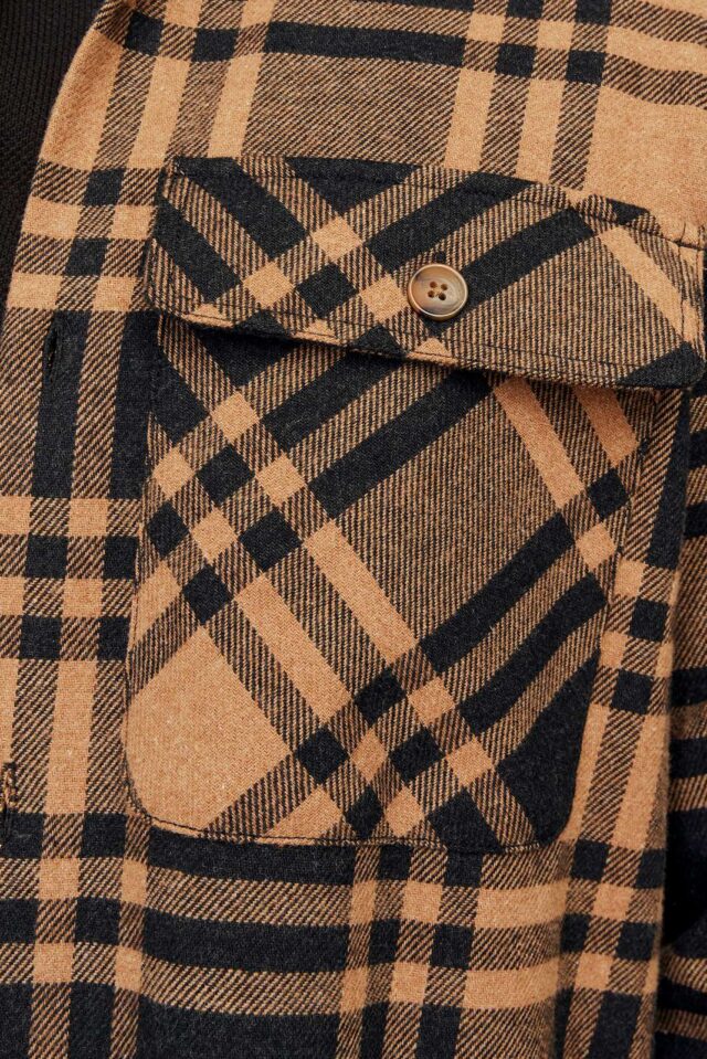 JPRRAYMOND MELANGE CHECK LS OVERSHIRT SN