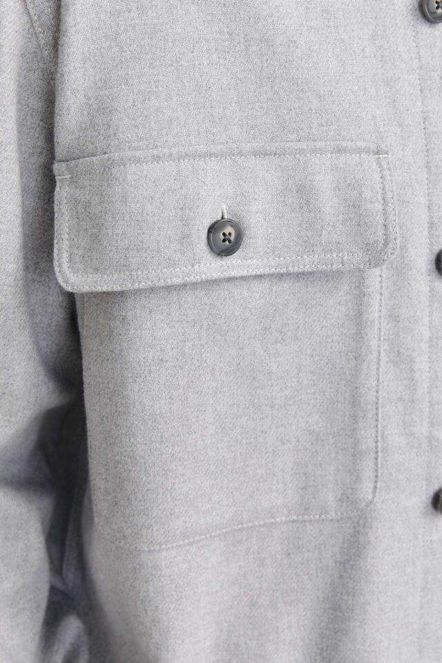 JPRRAYMOND MELANGE SOLID LS OVERSHIRT SN