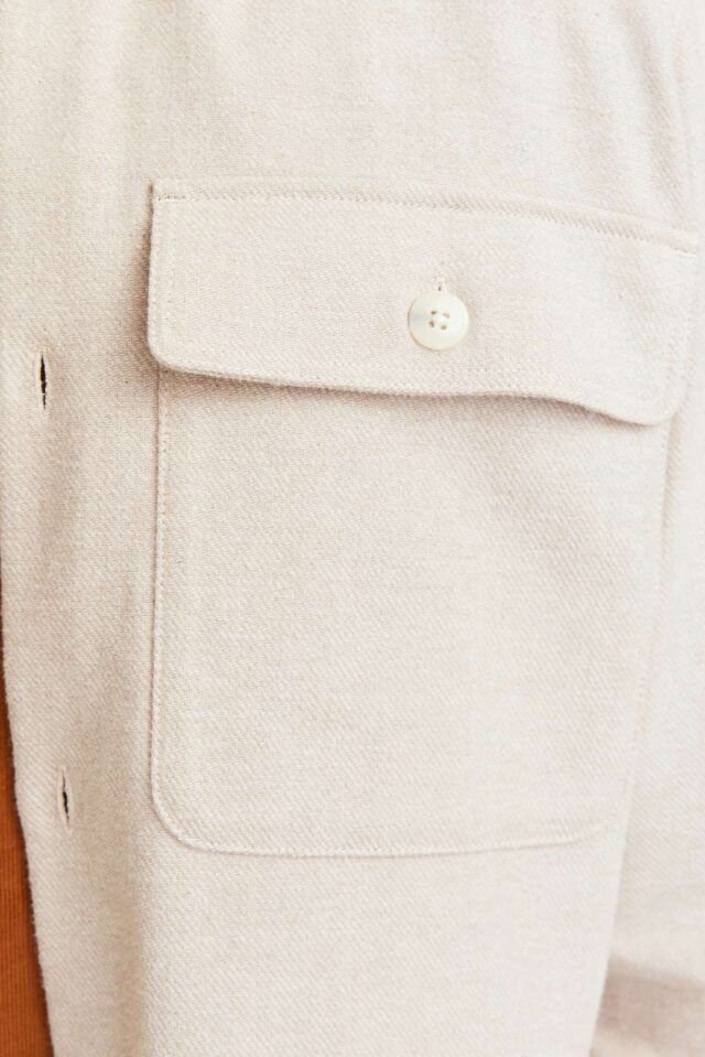 JPRRAYMOND MELANGE SOLID LS OVERSHIRT SN