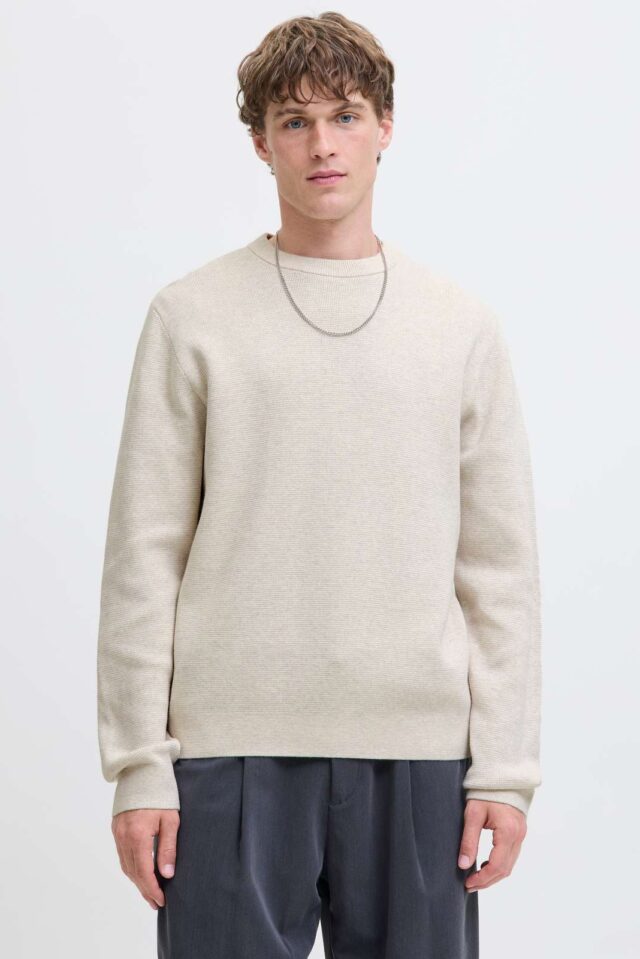 JPRBLAMILANO STITCH KNIT CREW NECK SN
